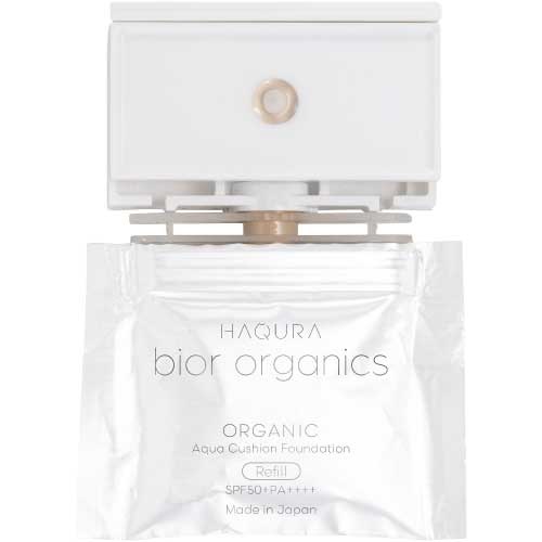 【bior organics】オーガニックアクア エアレスクッション ハクラビオール