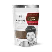 【emmy organics】オーガニックインスタントコーヒー（微粉砕コーヒー豆入り）
