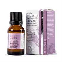 【LE CHATEAU DU BOIS】オーガニック トゥルーラベンダー プレミアムエッセンシャルオイル 15ｍL