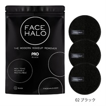 【FACE HALO】クレンジングパッド　3枚入り＜全2種＞(02 ブラック)