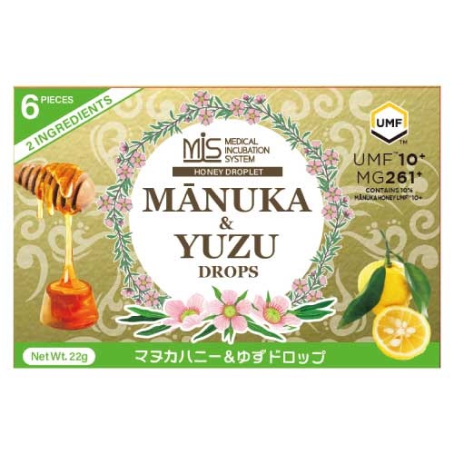 【MANUKA HONEY DROPS】マヌカハニー＆ゆずドロップ