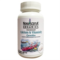 【Nova Scotia Organics】カルシウム＋ビタミンD3 ボーントゥビーワイルド 30粒
