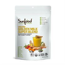 【Sunfood SUPERFOODS】オーガニック ゴールデンミルク スーパーブレンド 168g