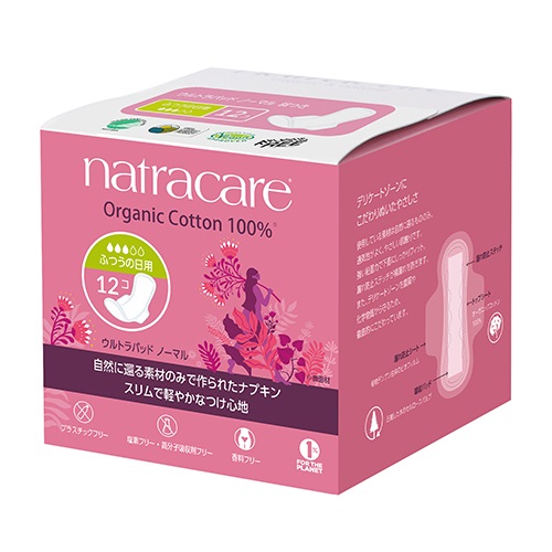 natracare】ウルトラパッド ノーマル(ふつうの日用 羽つき natracare】ウルトラパッド ノーマル(ふつうの日用 羽つき